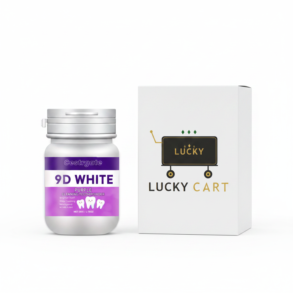 9D White Teeth Powder - Bigger Lucky Cart Box