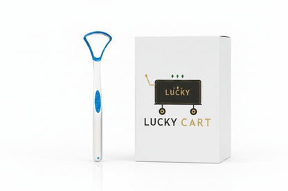 Tongue Scraper with Lucky Cart Packaging
