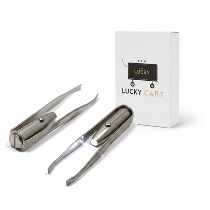 Tweezers with Lucky Cart Box